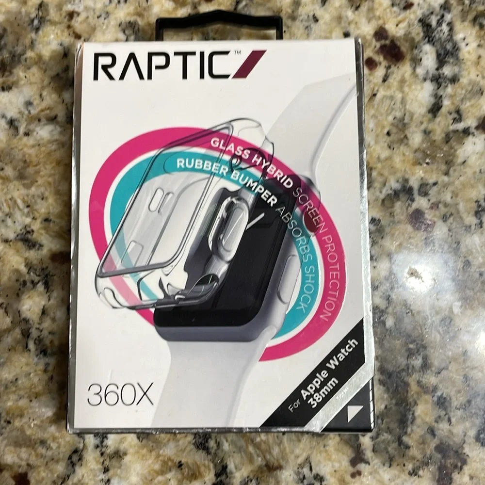 Raptic 360X Clear Protective Case for Smartwatch - White NIB